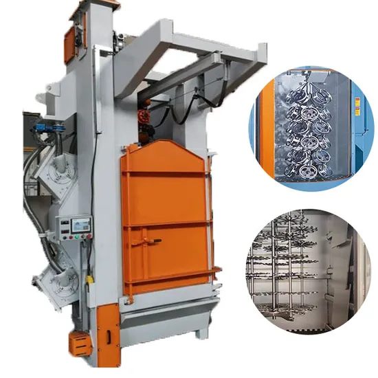 Цена на дробеструйную машину крючкового типа для очистки мелких металлических деталей по заводской цене в Циндао